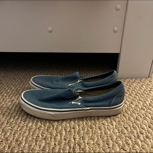 blue slip on vans